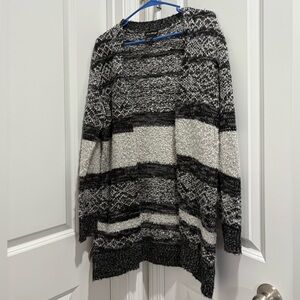 Love Always Black and Gray Women's Cozy Cardigan